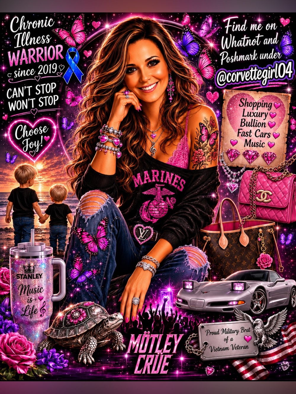 Follow me on my LIVE flyer bookmark 🔖 @corvettegirl04